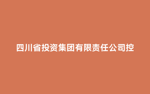 四川省投资集团有限责任公司控股哪几间上市公司？缩略图
